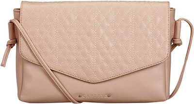 

Caprese Women Brown Leatherette Sling Bag