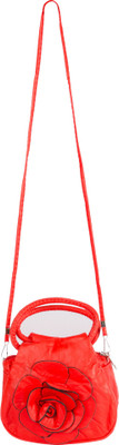 

Starz Women Casual Red PU Sling Bag