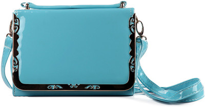 

Ketfight Women Casual Blue PU Sling Bag