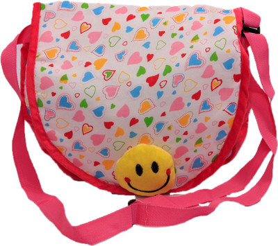 

Pandora Girls Casual Pink, White Cotton Sling Bag