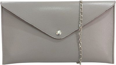 

Toteteca Women Evening/Party Grey PU Sling Bag