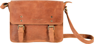

Urban Forest Men Casual Tan Genuine Leather Sling Bag
