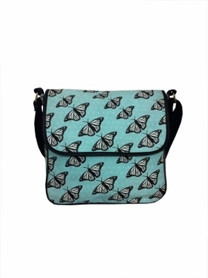71% OFF on Carry on Bags Blue, Black Sling Bag Butterfly Print Cross Body