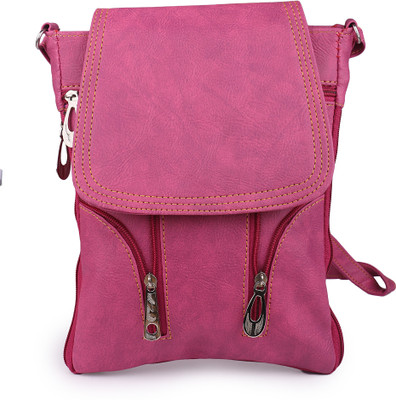 

TR Fashion Girls Casual Purple PU Sling Bag