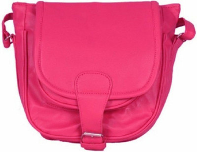 

Feel sixteen Girls Casual Pink Leatherette Sling Bag