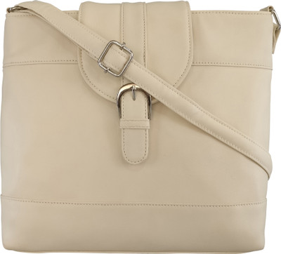 

Toteteca Bag Works Women Casual Beige PU Sling Bag