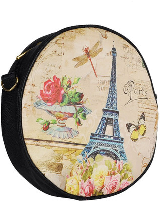 

Hawai Women Casual Black PU Sling Bag