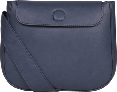 

Lino Perros Women Casual Blue Leatherette Sling Bag