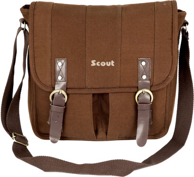 

Scout Men & Women Casual Brown Canvas Sling Bag