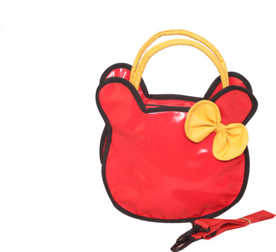

Kidzbash Girls Red Leatherette Sling Bag