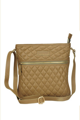 

Justanned Women Casual Beige Genuine Leather Sling Bag
