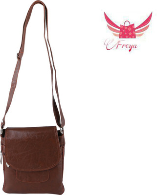 

Freya Women Casual Brown PU Sling Bag