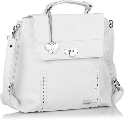 

Butterflies Women Casual White PU Sling Bag