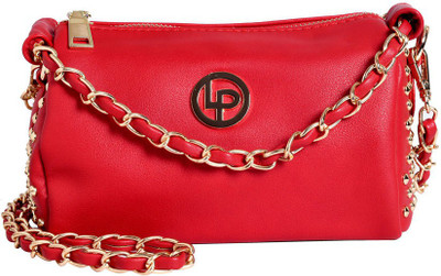 

Lino Perros Women Casual Red Leatherette Sling Bag