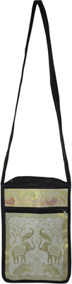 

Lal Haveli Women Casual Black Silk Shoulder Bag