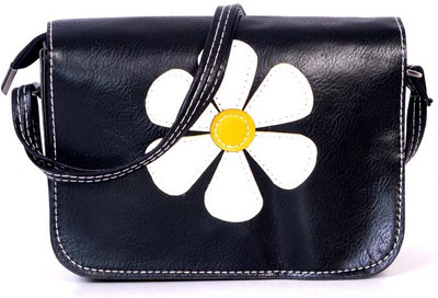 

Bags Craze Women Casual Black PU Sling Bag