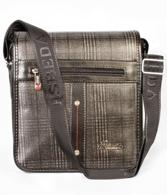 

Esbeda Men Formal Black PU Sling Bag