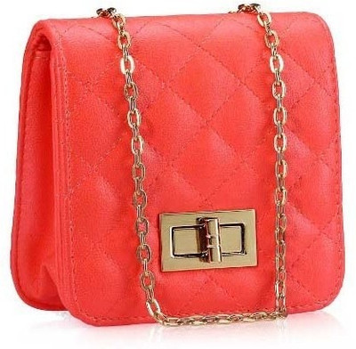 

Lino Perros Women Casual Pink PU Sling Bag