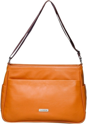 

Caprese Women Formal Tan Polyester, PU Sling Bag