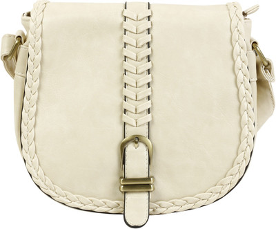 

Colors Inc Women Casual Beige Leatherette Sling Bag