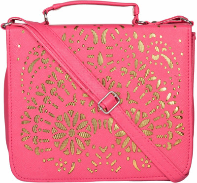 

Cuddle Women Casual Pink PU Sling Bag