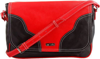 

Beau Design Women Black PU Sling Bag