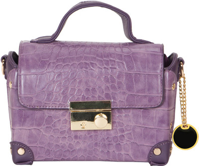 

Crawler Girls Casual Purple Leatherette Hand-held Bag