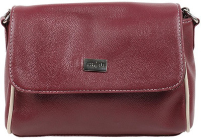 

Beau Design Women Red PU Sling Bag