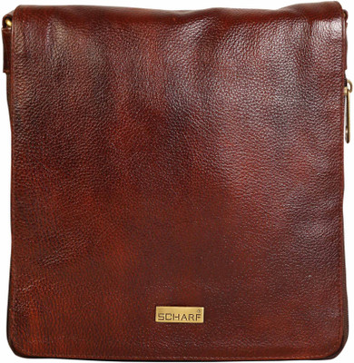 

Scharf Men & Women Casual Brown Genuine Leather Sling Bag