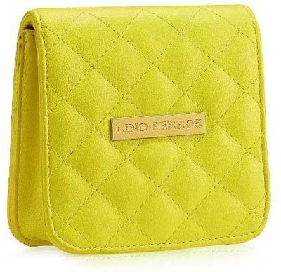 

Lino Perros Women Casual Yellow PU Sling Bag