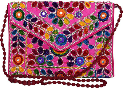 

Magnus Women Casual Pink Cotton Sling Bag