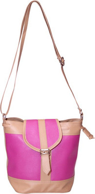 

Essart Women Casual Pink PU Sling Bag