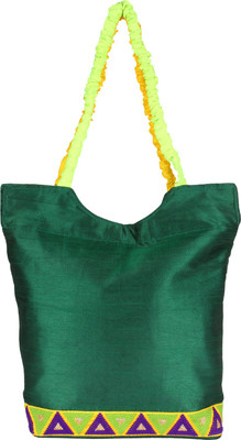 Art Horizons Women Casual Green Cotton Shoulder Bag