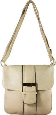 

Heels & Handles Women Casual Beige Leatherette Sling Bag