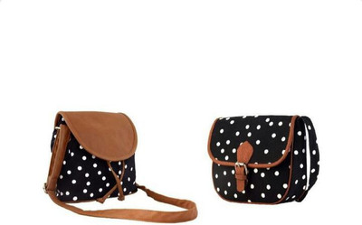 

Ayeshu Women Casual Black Canvas Sling Bag