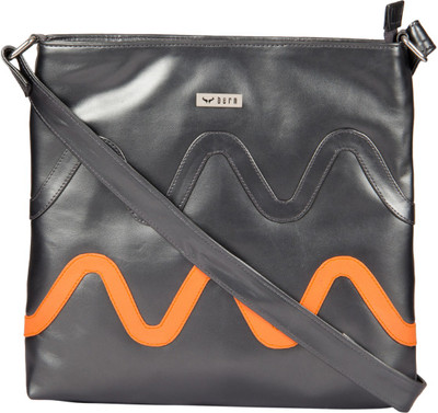 

Bern Girls Casual Grey, Orange PU Sling Bag