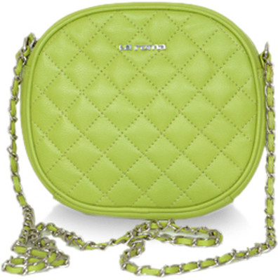 

La Roma Women Casual Green Genuine Leather Sling Bag