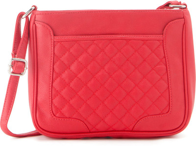 

Falah Bag Works Women Casual Red PU Sling Bag