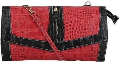 

Ambience Women Casual Maroon, Black PU Sling Bag, Black;maroon