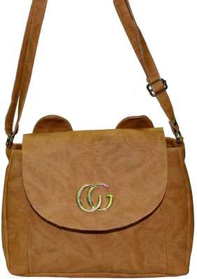 

Craft Art India Girls Casual Khaki Polyester Sling Bag