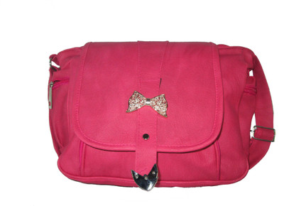 

Raju purse collection Women Casual Pink PU Sling Bag