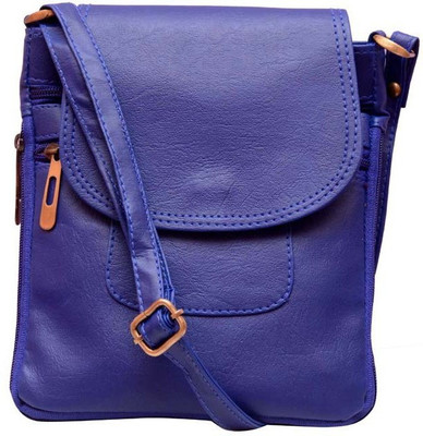 

Barsha Girls Casual Blue Leatherette Sling Bag