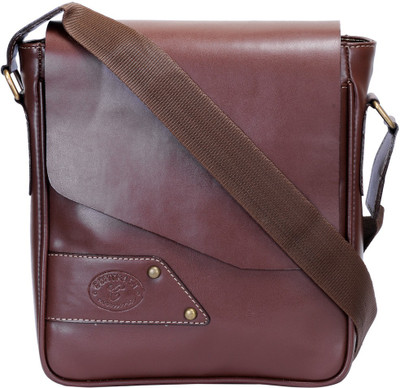 

Contrast Boys Casual Brown PU Sling Bag