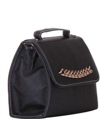 

Skyways Women Casual Black Leatherette Sling Bag