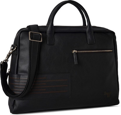 

Baggit Men Casual Black Leatherette Sling Bag