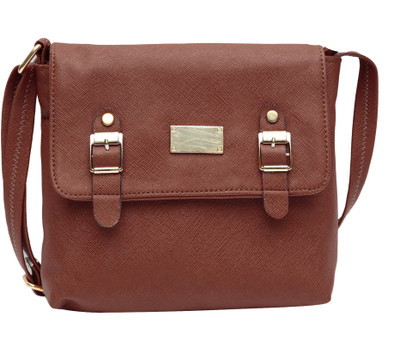 

Hawai Girls Formal Brown PU Sling Bag