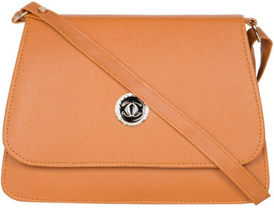 

MTE Girls Casual Beige Leatherette Sling Bag