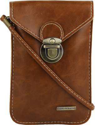

Lino Perros Women Casual Brown Leatherette Sling Bag