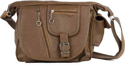 

Igypsy Women Casual Brown Leatherette Sling Bag