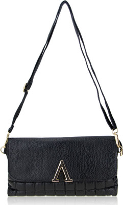 

Genious Women Casual Black PU Sling Bag